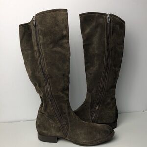 Alberto Fermani Suede Brown Tall Boots